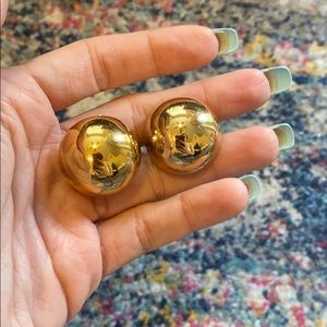 Michael Kors gold clip on earrings
